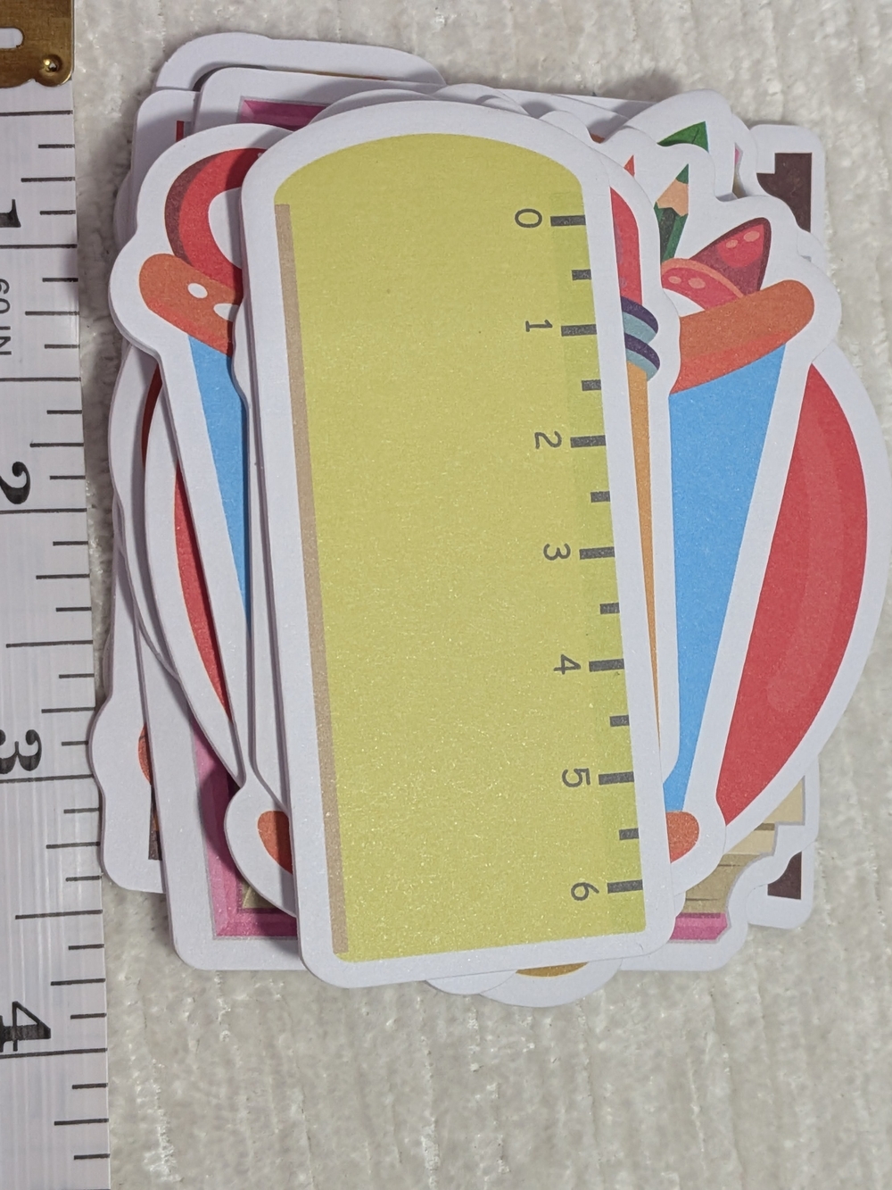 Notepads School-Themed Set Of 9 - Colorful Classroom Icons Each Pad 20 Sheets - Picture 12 of 12
